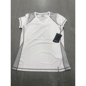 Klim Advantage Tech T-Shirt Women M White Gray Short Sleeve Casual Lifestyle NWT